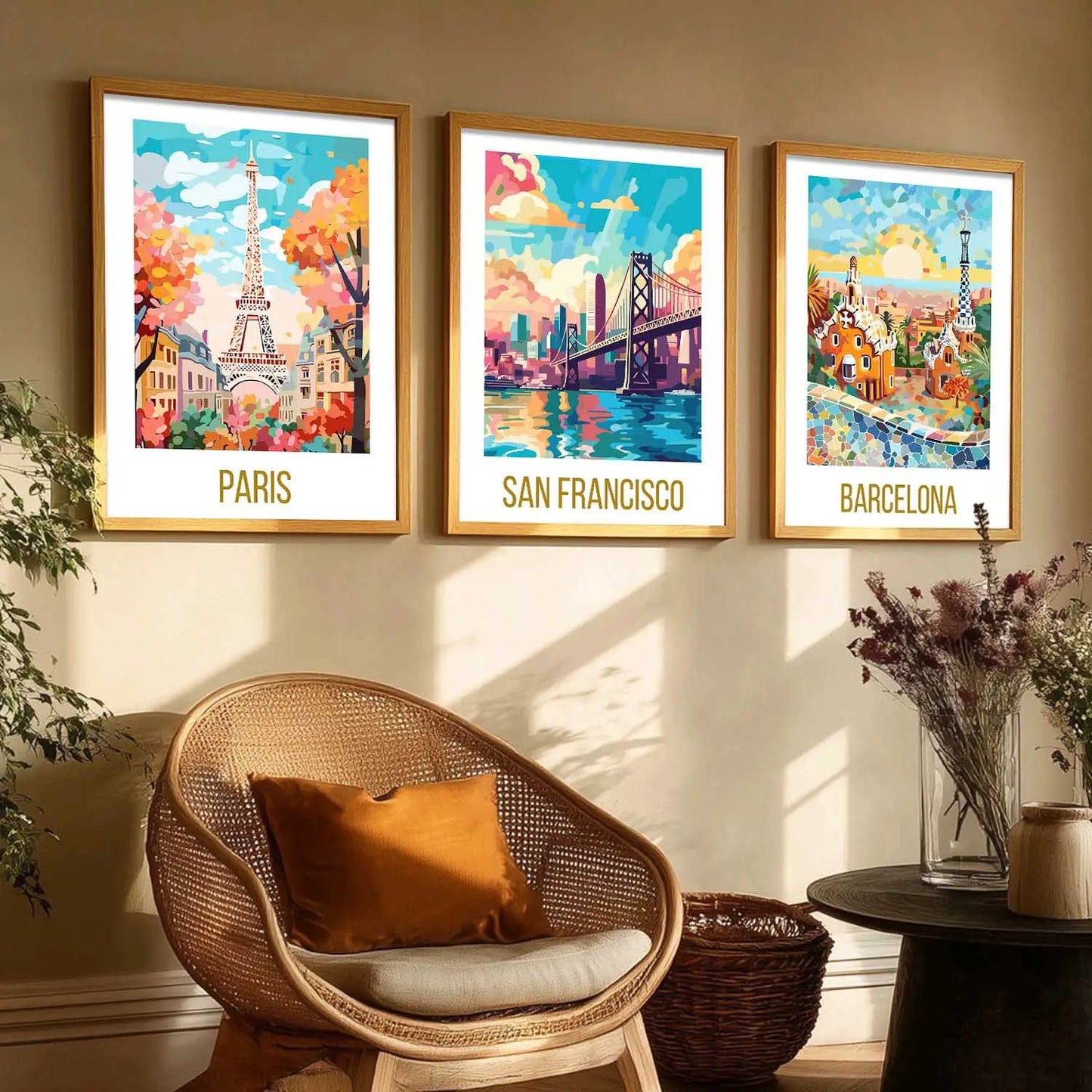 travel Wall Art Paintings for Living Room - Wall Poster With frames by Kotart store