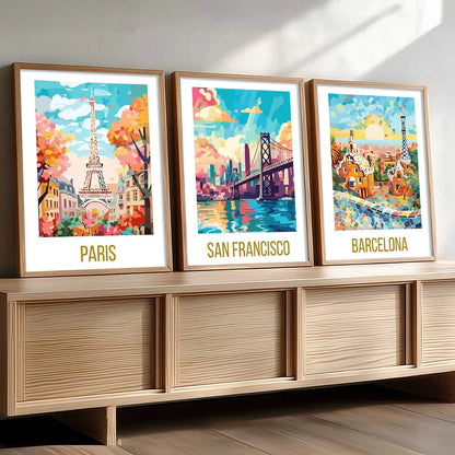 travel Wall Art Paintings for Living Room - Wall Poster With frames by Kotart store