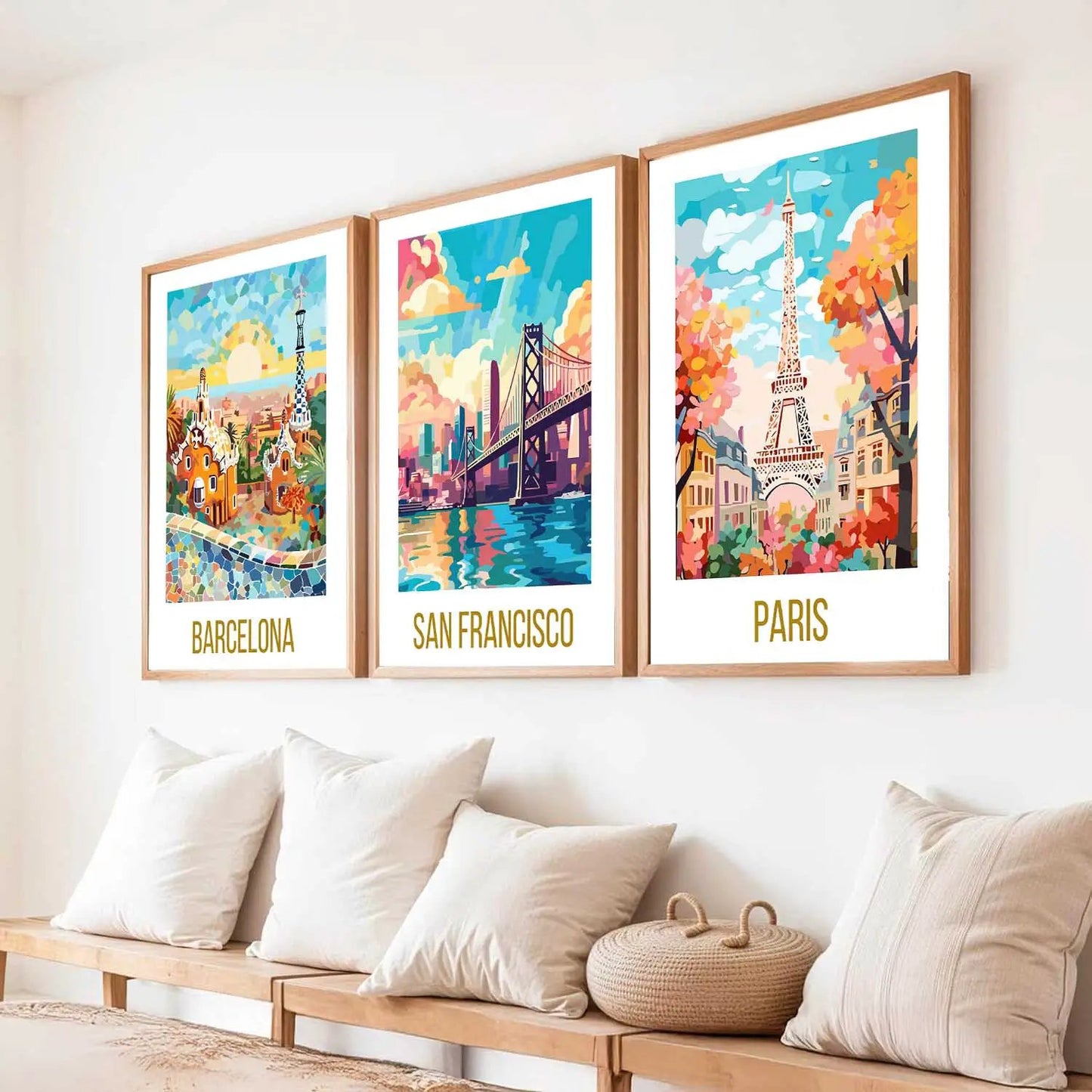 travel Wall Art Paintings for Living Room - Wall Poster With frames by Kotart store