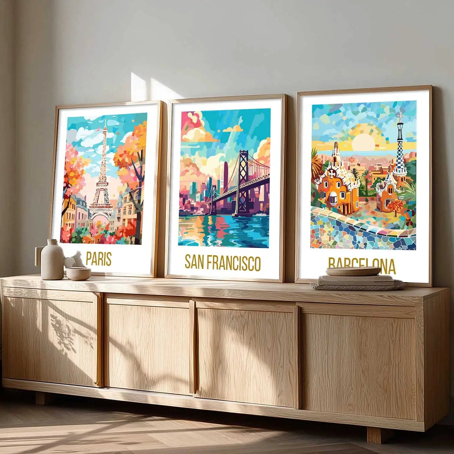 travel Wall Art Paintings for Living Room - Wall Poster With frames by Kotart store