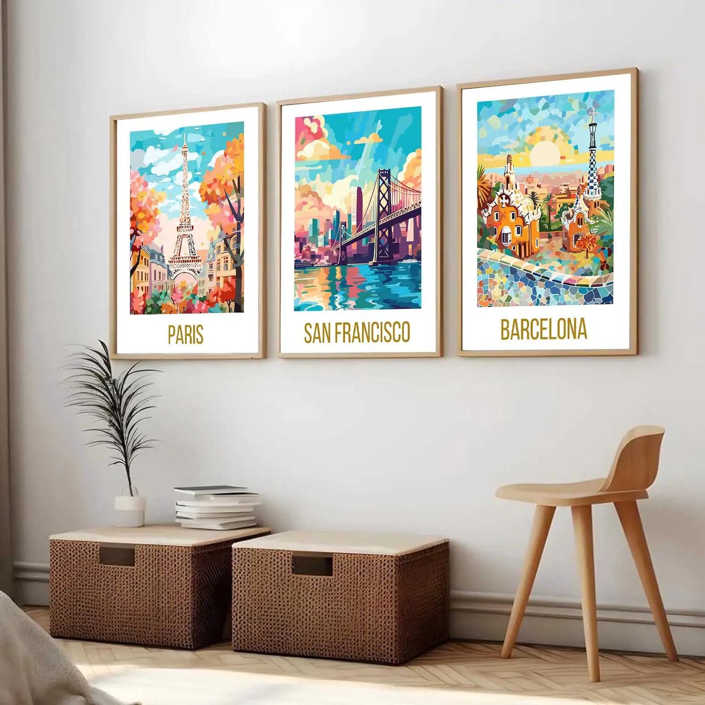 travel Wall Art Paintings for Living Room - Wall Poster With frames by Kotart store