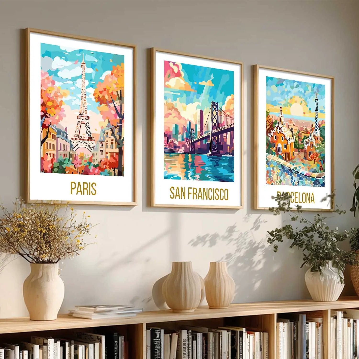 travel Wall Art Paintings for Living Room - Wall Poster With frames by Kotart store