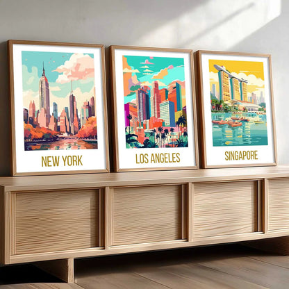 travel  Wall  Art Paintings for Living Room - Wall Poster With frames
