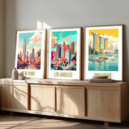 travel  Wall  Art Paintings for Living Room - Wall Poster With frames