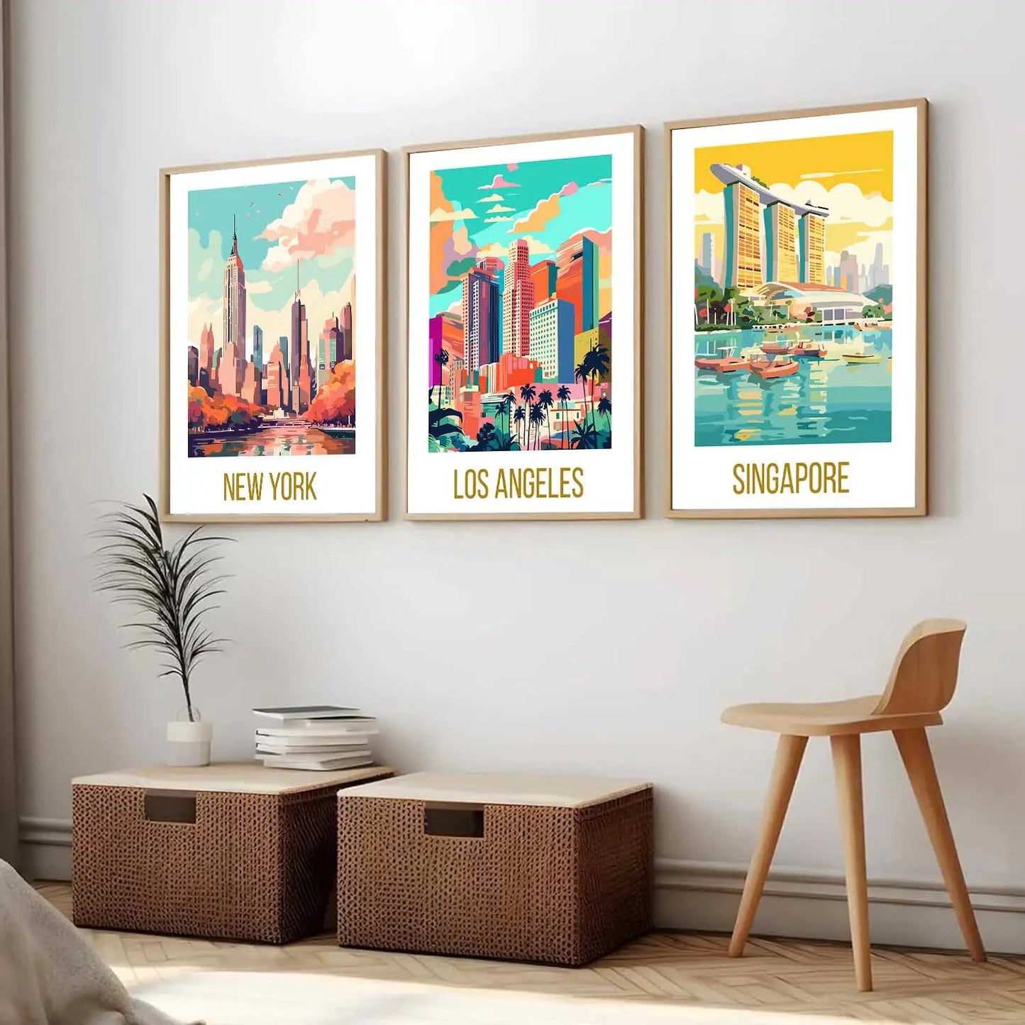 travel  Wall  Art Paintings for Living Room - Wall Poster With frames