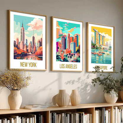 travel  Wall  Art Paintings for Living Room - Wall Poster With frames