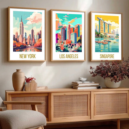 travel  Wall  Art Paintings for Living Room - Wall Poster With frames