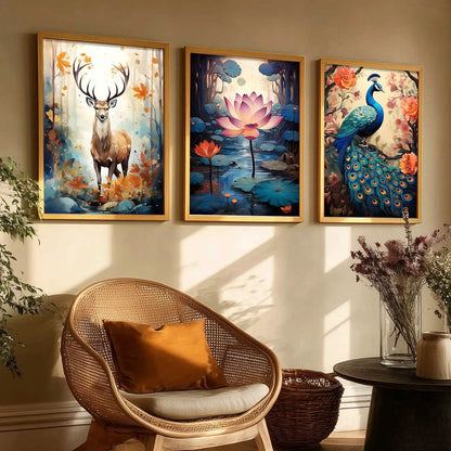 Traditional   Wall Art Paintings for Living Room - Wall Poster With frames