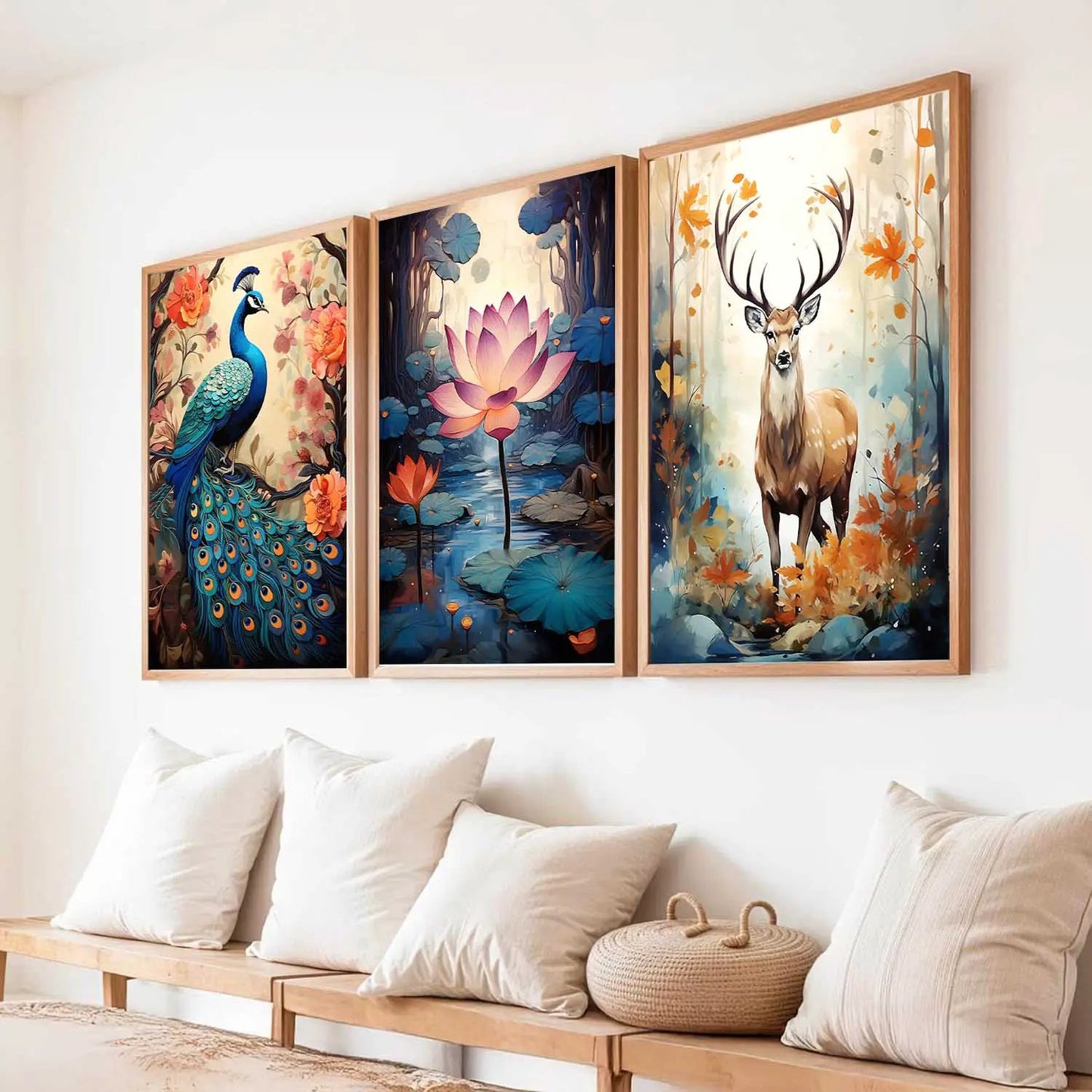 Traditional   Wall Art Paintings for Living Room - Wall Poster With frames
