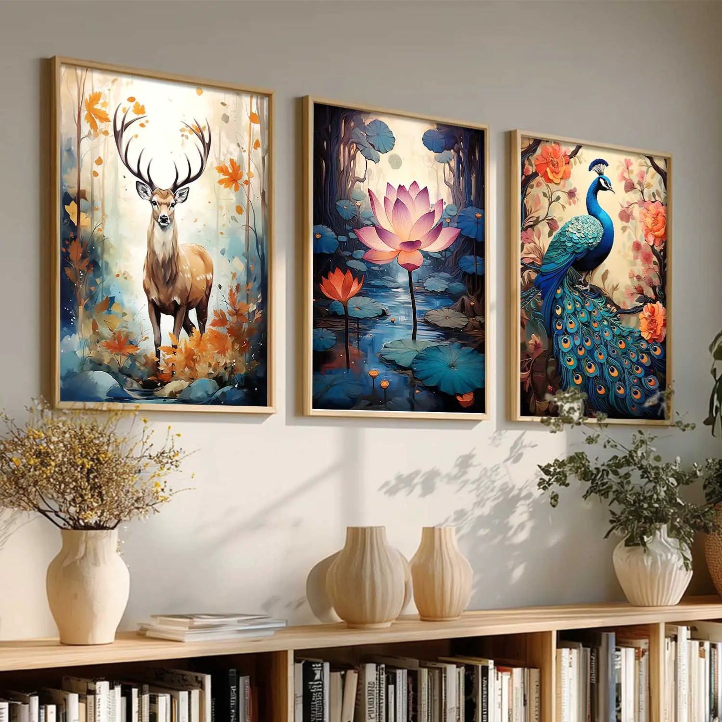 Traditional   Wall Art Paintings for Living Room - Wall Poster With frames