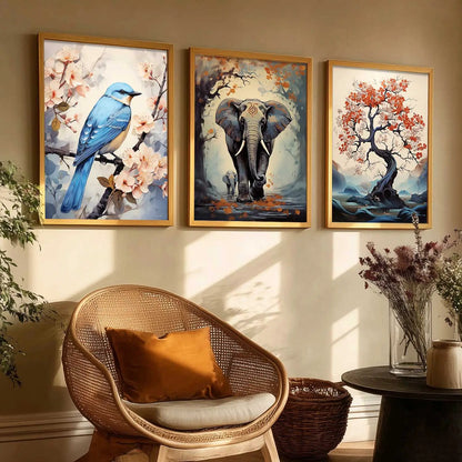 Madhubani    Wall Art Paintings for Living Room - Wall Poster With frames