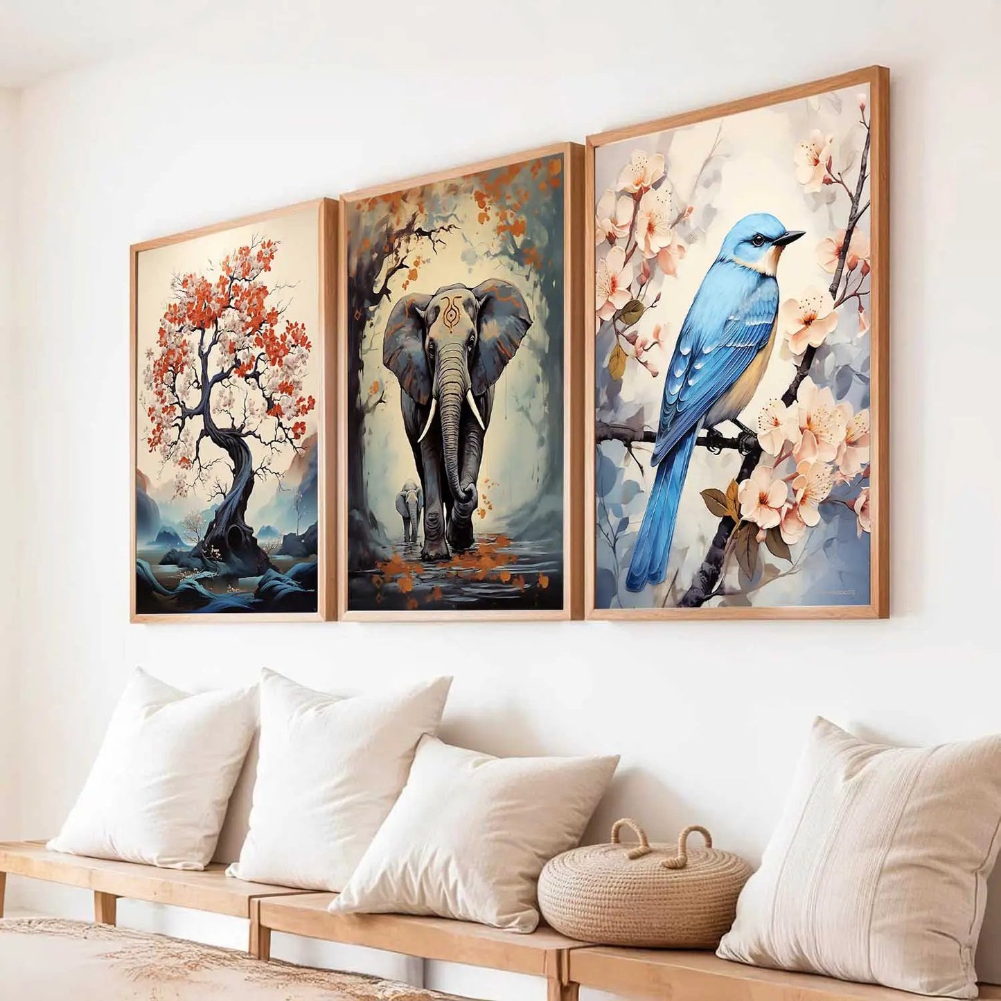 Madhubani    Wall Art Paintings for Living Room - Wall Poster With frames