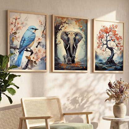Madhubani    Wall Art Paintings for Living Room - Wall Poster With frames