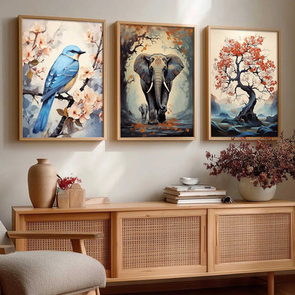 Madhubani    Wall Art Paintings for Living Room - Wall Poster With frames