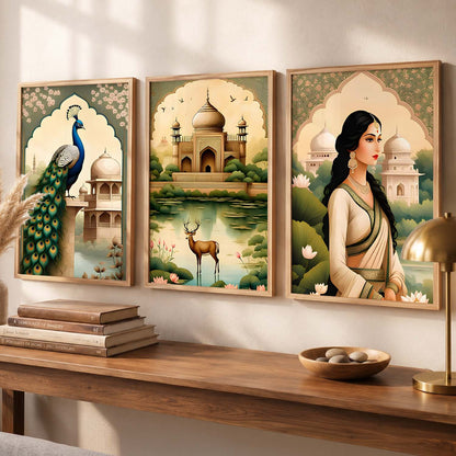 Madhubani   Wall Art Paintings for Living Room - Wall Poster With frames