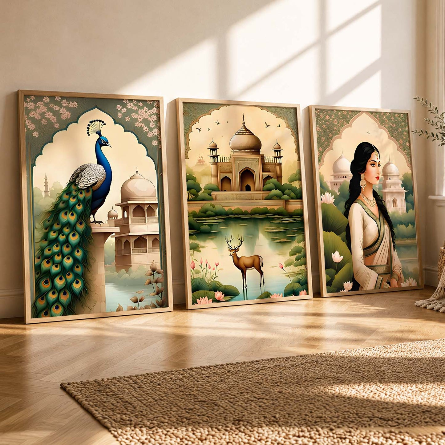 Madhubani   Wall Art Paintings for Living Room - Wall Poster With frames