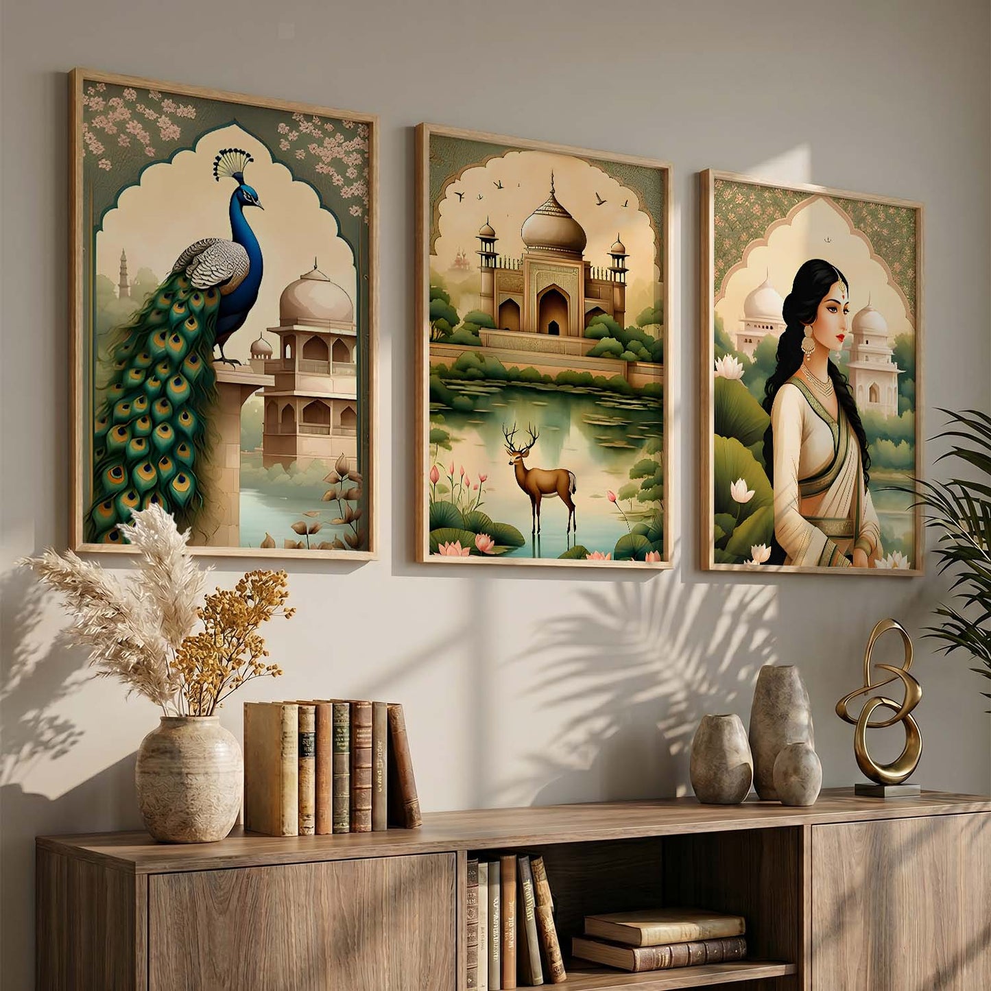 Madhubani   Wall Art Paintings for Living Room - Wall Poster With frames