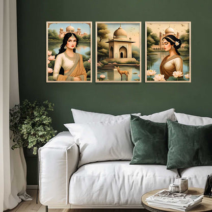 Traditional  Wall  Art Paintings for Living Room - Wall Poster With frames