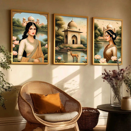 Traditional  Wall  Art Paintings for Living Room - Wall Poster With frames