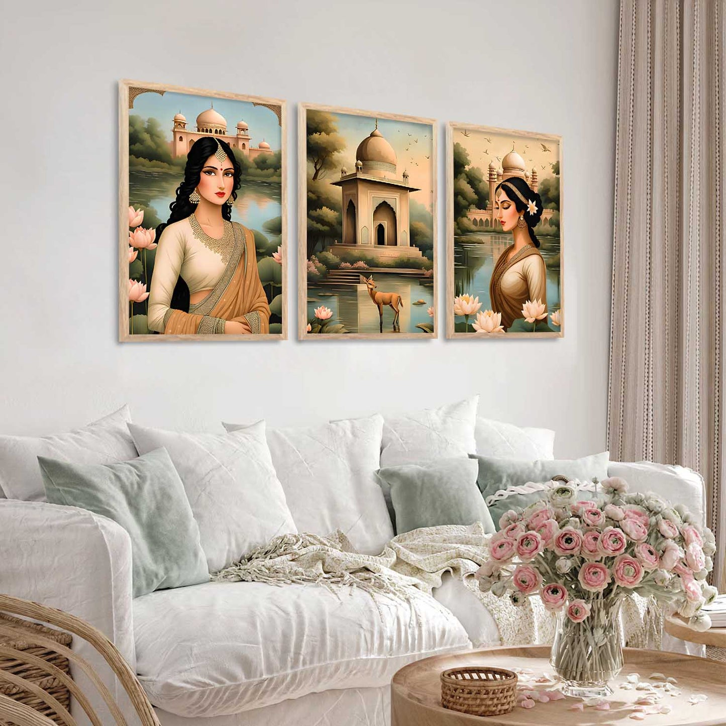 Traditional  Wall  Art Paintings for Living Room - Wall Poster With frames