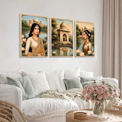 Traditional  Wall  Art Paintings for Living Room - Wall Poster With frames
