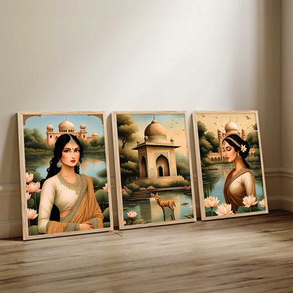 Traditional  Wall  Art Paintings for Living Room - Wall Poster With frames