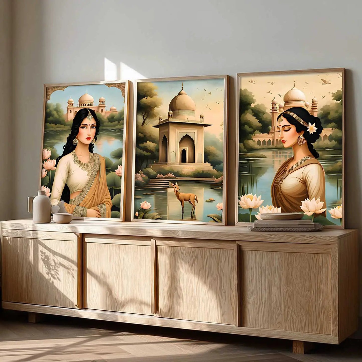 Traditional  Wall  Art Paintings for Living Room - Wall Poster With frames