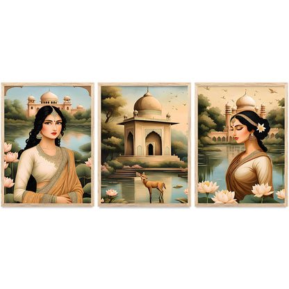 Traditional  Wall  Art Paintings for Living Room - Wall Poster With frames