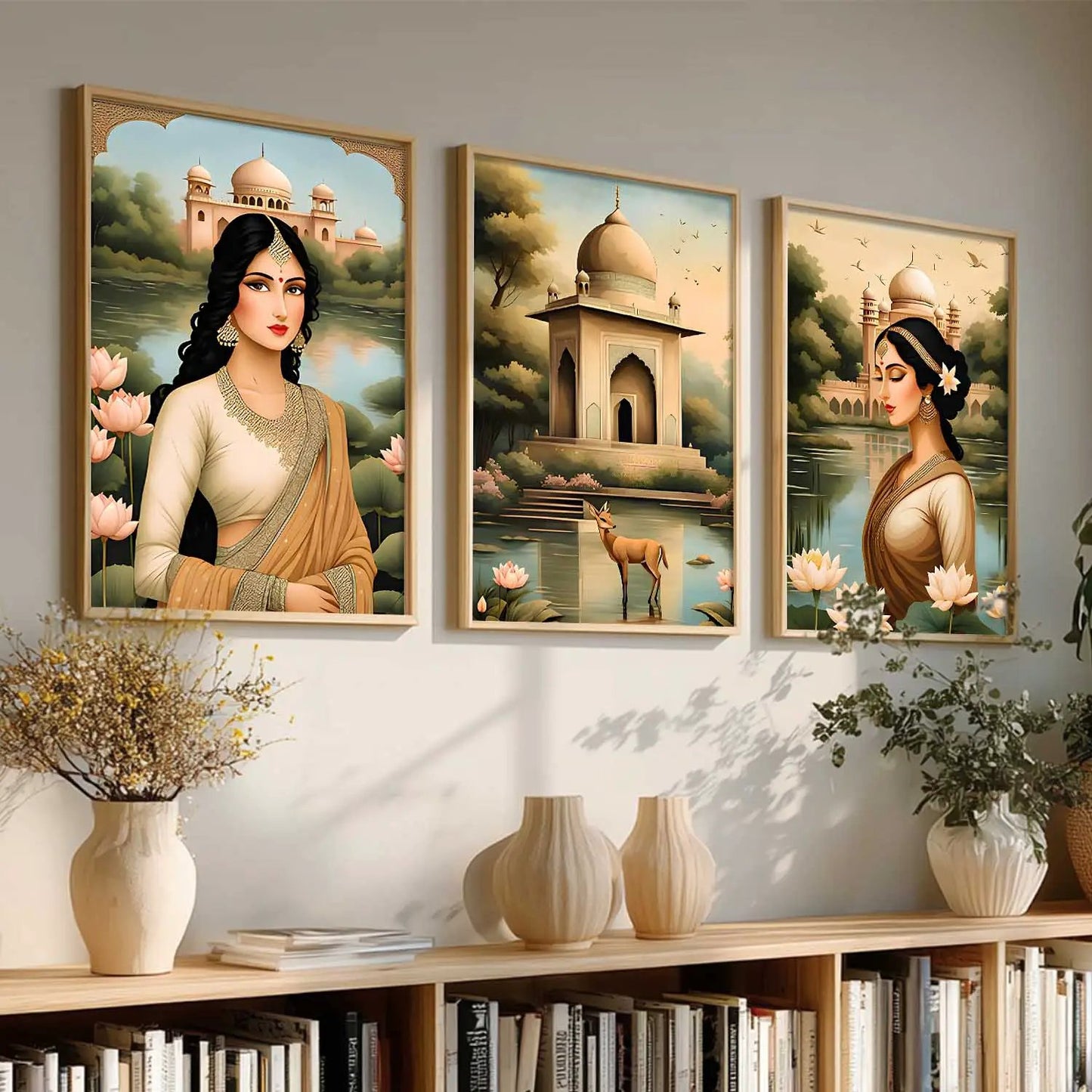 Traditional  Wall  Art Paintings for Living Room - Wall Poster With frames