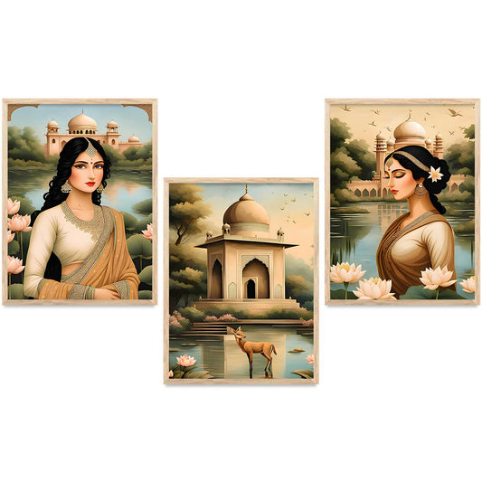 Traditional  Wall  Art Paintings for Living Room - Wall Poster With frames