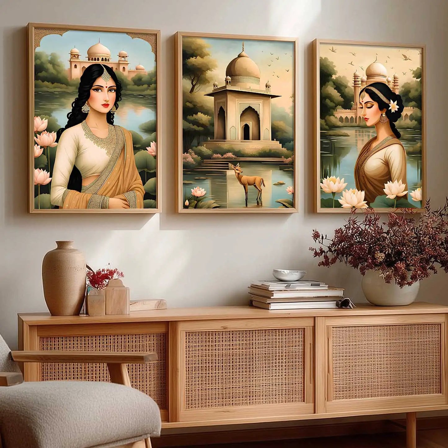 Traditional  Wall  Art Paintings for Living Room - Wall Poster With frames