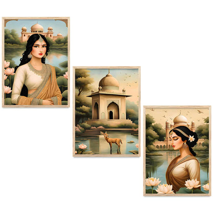 Traditional  Wall  Art Paintings for Living Room - Wall Poster With frames