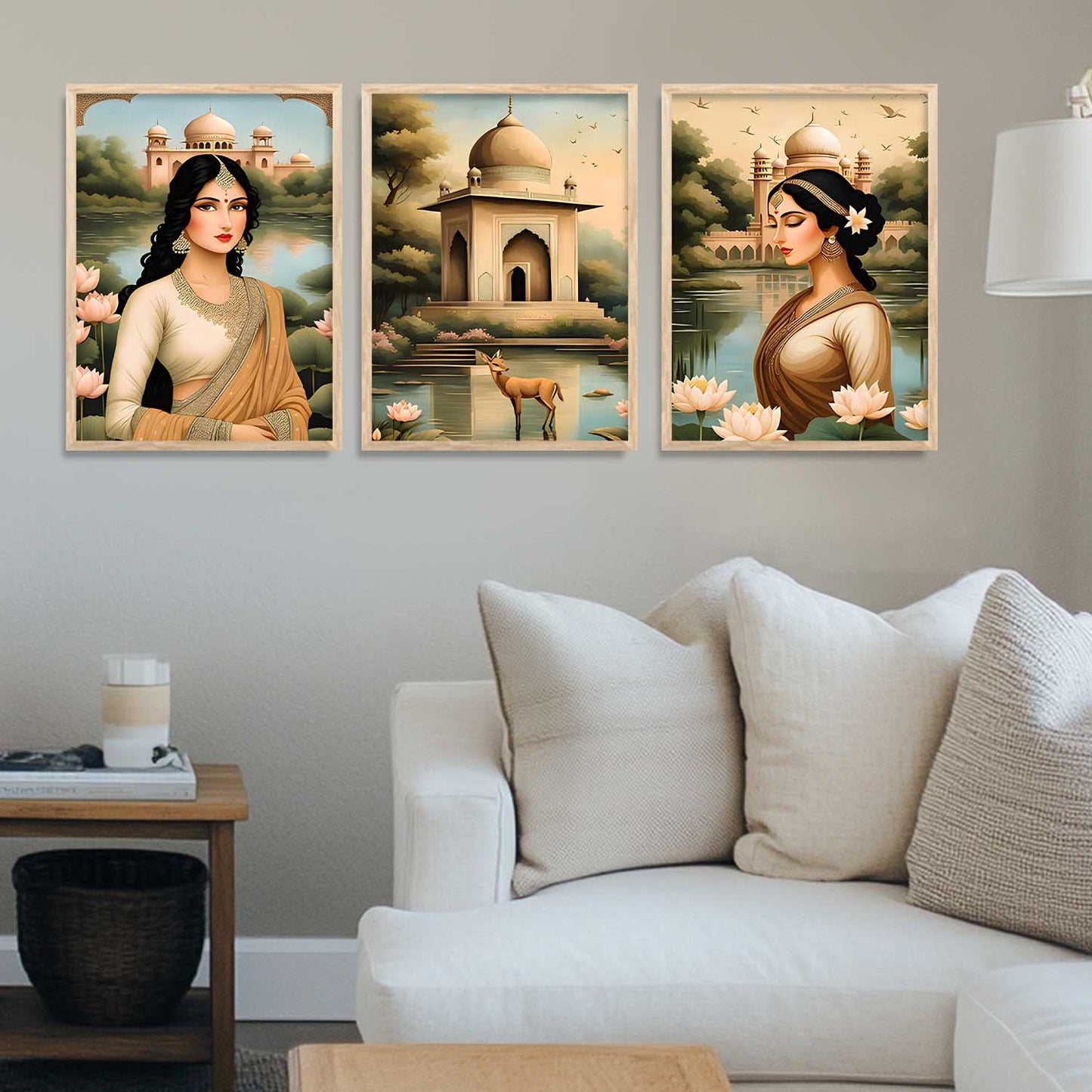 Traditional  Wall  Art Paintings for Living Room - Wall Poster With frames