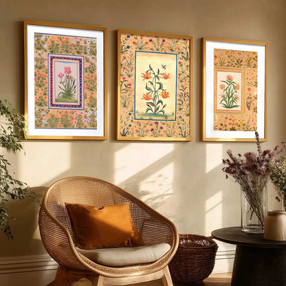 Floral   Wall  Art Paintings for Living Room - Wall Poster With frames