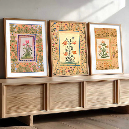 Floral   Wall  Art Paintings for Living Room - Wall Poster With frames