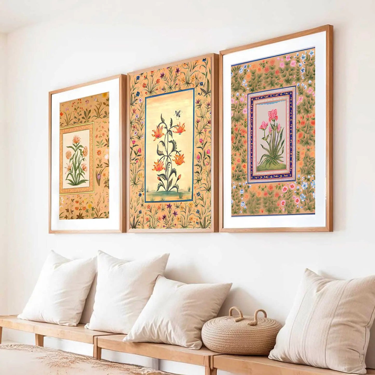 Floral   Wall  Art Paintings for Living Room - Wall Poster With frames