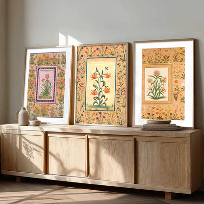 Floral   Wall  Art Paintings for Living Room - Wall Poster With frames