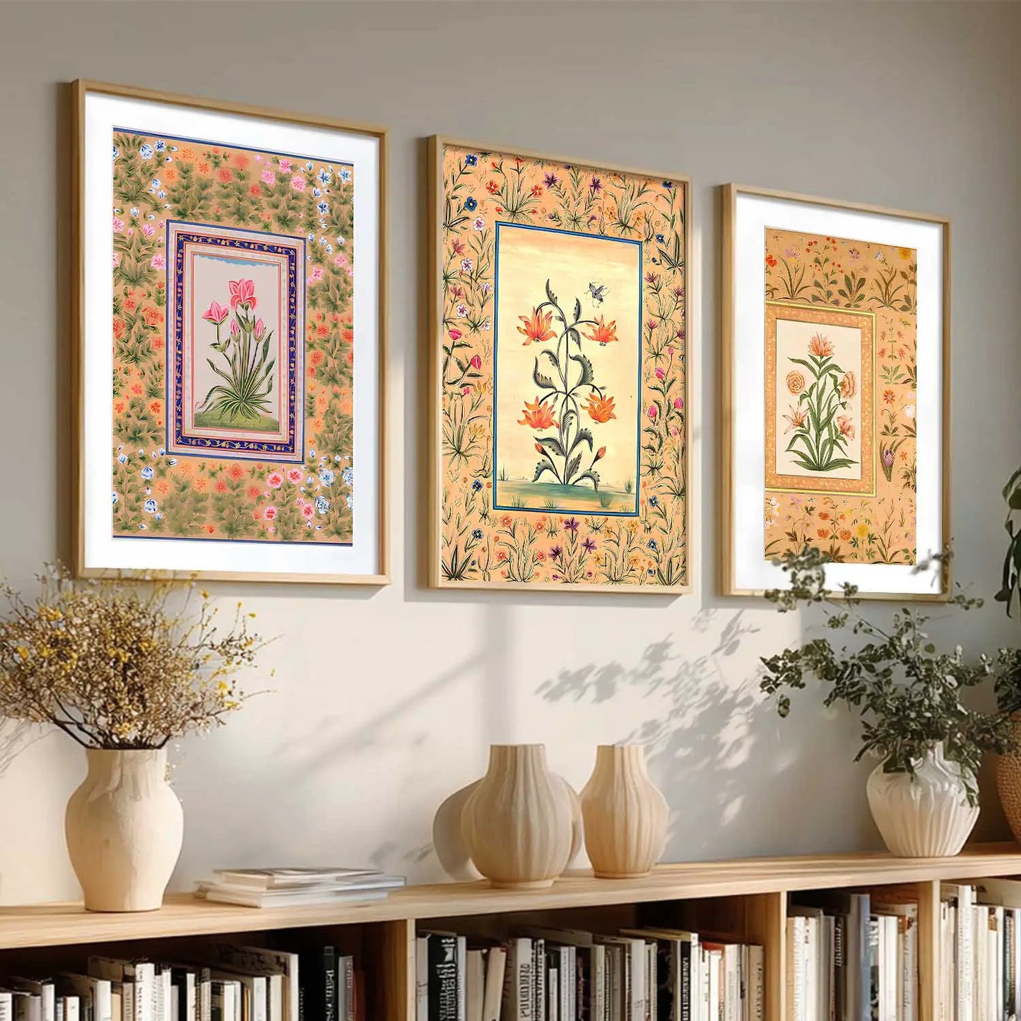 Floral   Wall  Art Paintings for Living Room - Wall Poster With frames