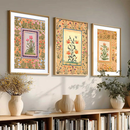 Floral   Wall  Art Paintings for Living Room - Wall Poster With frames