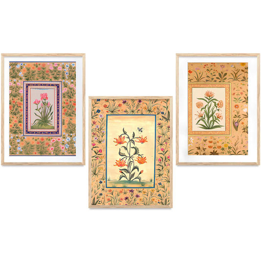 Floral   Wall  Art Paintings for Living Room - Wall Poster With frames