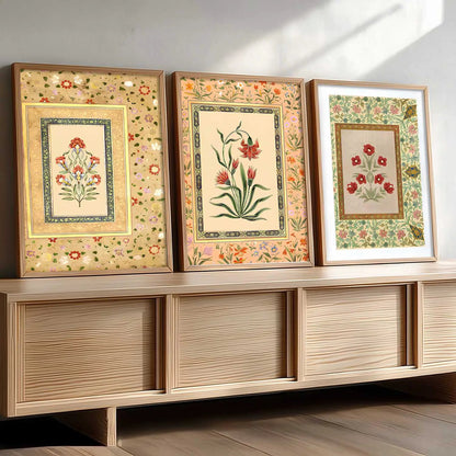 Floral   Wall Art Paintings for Living Room - Wall Poster With frames