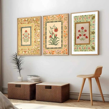 Floral   Wall Art Paintings for Living Room - Wall Poster With frames