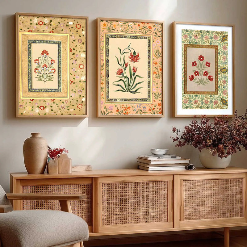 Floral   Wall Art Paintings for Living Room - Wall Poster With frames