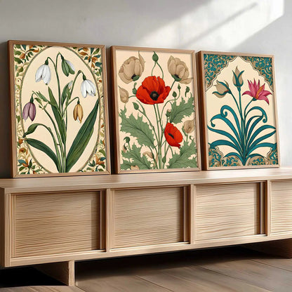 Floral  Wall  Art Paintings for Living Room - Wall Poster With frames