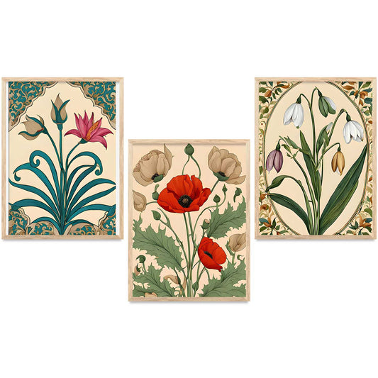 Floral  Wall  Art Paintings for Living Room - Wall Poster With frames