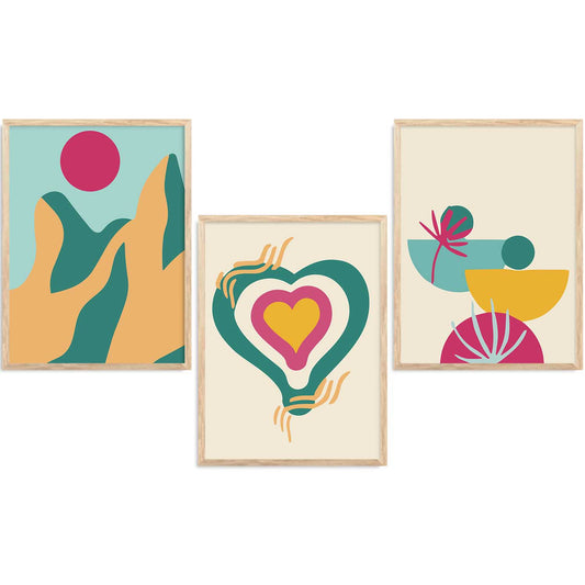 Boho Wall  Art Paintings for Living Room - Wall Poster With frames