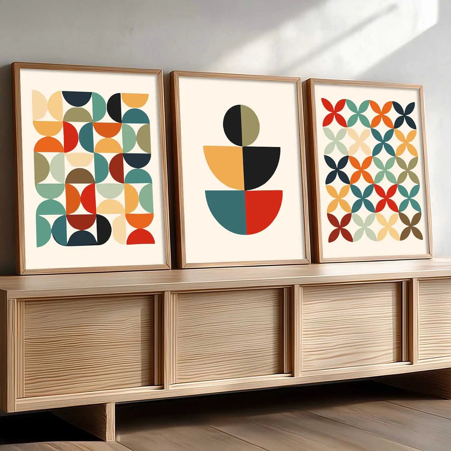 Boho Framed Wall Art Prints | Set of 3 | Home Decor
