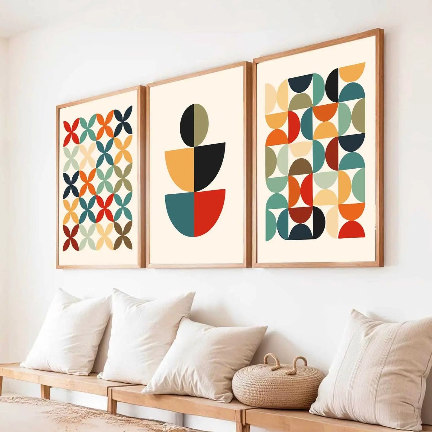 Boho Framed Wall Art Prints | Set of 3 | Home Decor