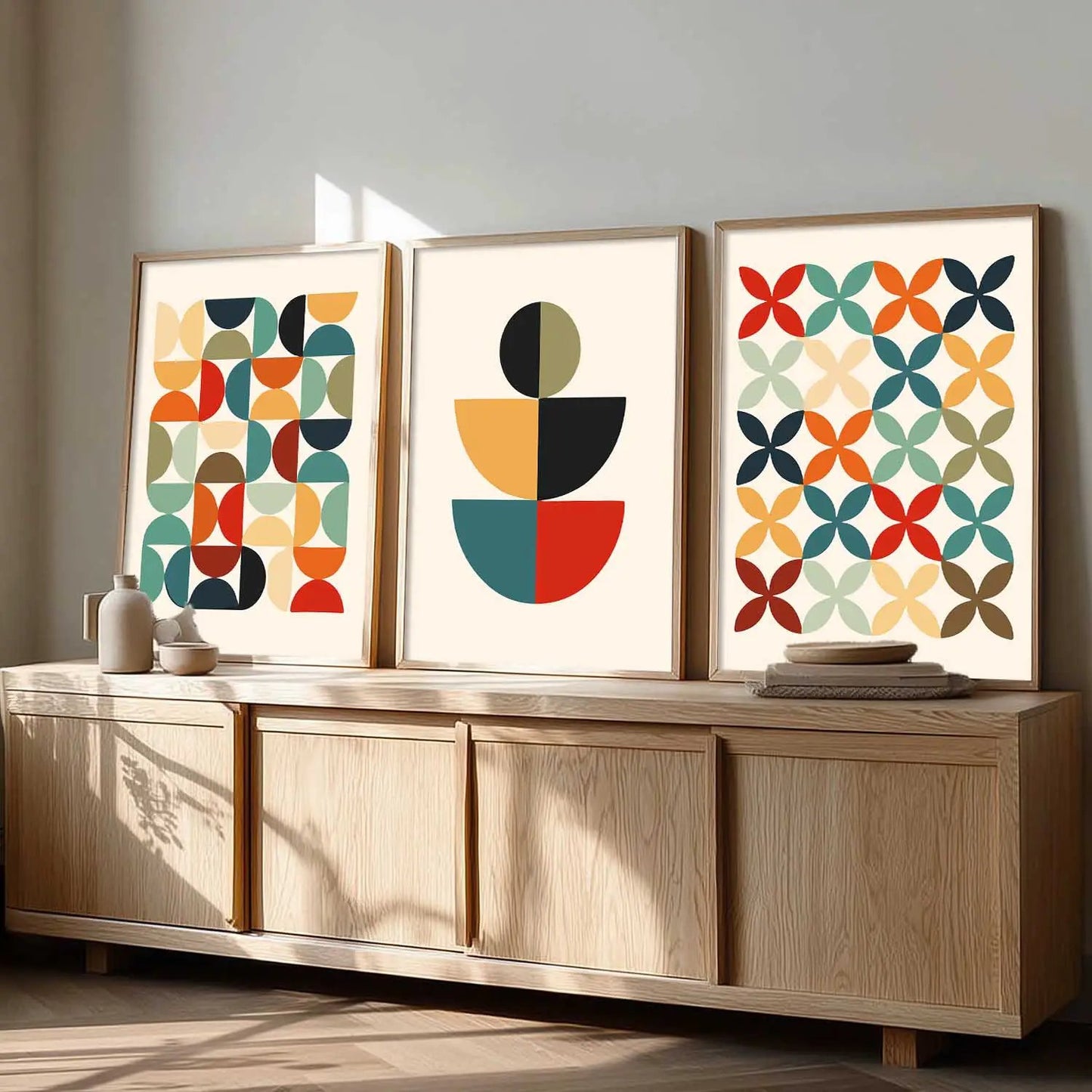 Boho Framed Wall Art Prints | Set of 3 | Home Decor