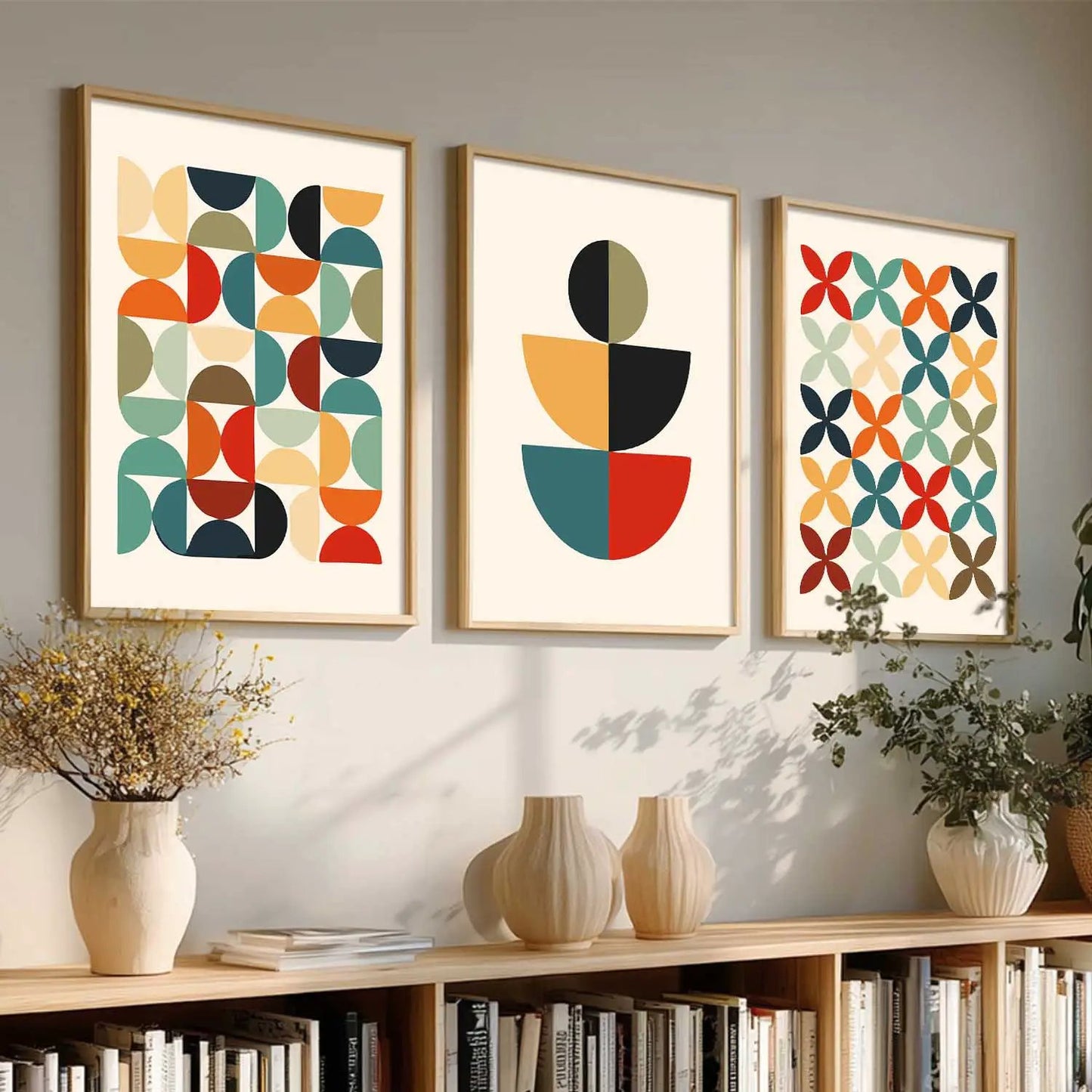 Boho Framed Wall Art Prints | Set of 3 | Home Decor
